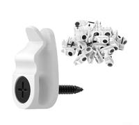 Guirlande lumineuse résistante aux intempéries, 50 clips durables pour afficher vos lumières en toute sécurité dans toutes les conditions (blanc)