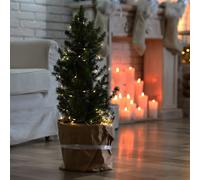 Guirlande Lumineuse Rideau Décoration de Noël Leuchtkette Pile Étoiles Bille LED