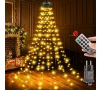 Guirlande Lumineuse Sapin de NoëL - 240LED 2M x 12 Guirlandes Lumineuses de Arbre Noel Blanc Chaud avec 8 Modes et Minuterie Mémoire Ilumineuse étanche pour Extérieure Intérieure Lumineux Décorations