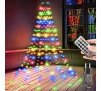 Guirlande Lumineuse Sapin de NoëL - 240LED 2M x 12 Guirlandes Lumineuses de Arbre Noel Multicolore avec 8 Modes et Minuterie Mémoire Ilumineuse étanche pour Extérieure Intérieure Lumineux Décorations