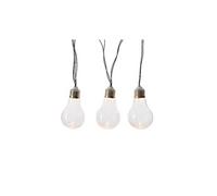 Guirlande lumineuse solaire 10 ampoules Led Blanc chaud