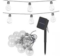 Guirlande avec Technologie Solaire de Jardin tracer 50 led 10 ampoules