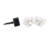 Guirlande lumineuse solaire à LED design ampoule classique - 1,80m