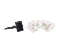 Lunartec Guirlande lumineuse solaire à LED design ampoule classique - 1,80m