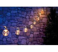Lunartec Guirlande Lumineuse Solaire à LED Design Ampoule Classique - 3,80m