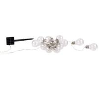 Guirlande lumineuse solaire à LED design ampoule classique - 8,5 m