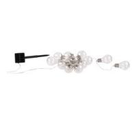 Guirlande lumineuse solaire à LED design ampoule classique - 8,5 m