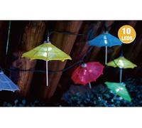 Guirlande lumineuse solaire à LED Parapluie de cocktail multicolore Éclairage de fête Lumière décorative Décoration de jardin