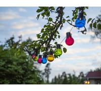 Guirlande lumineuse solaire à LED 'Partaj', 10 ww LED, multicolore