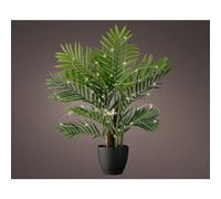 Guirlande lumineuse solaire à micro LED - Lumineo - 60 LED - Blanc chaud - Fil argenté - Piquet inclus - 80 cm