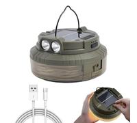 Guirlande Lumineuse Solaire Camping - Lumières LED Solaires pour Camping - Étanche 20 Mètres Lanterne Rechargeable Extérieur Tente Maison Véranda Café Terrasse Balcon Fête Dortoir
