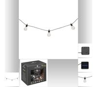 Atmosphera - Guirlande LED solaire - 10 ampoules L500 cm