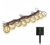 Lumisky Guirlande solaire RUSTY LIGHT – 10 cages, 4 m – 12