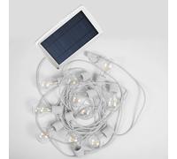 ALLEGRA-Guirlande lumineuse solaire & rechargeable d'extérieur 10 lumières LED Blanc New Garden