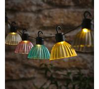 Guirlande Lumineuse Solaire Style Lustres aux Teintes Pastel