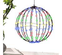 Guirlande Lumineuse Sphère Noël - Pliable Décorations Noël Boule à LED,Décoration Fête Arbre Intérieur Extérieur Jardin Patio Nuit