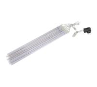 Guirlande lumineuse stalactite connectable avec effet pluie de météores romantique, décoration extérieure LED ultra-lumineuse et étanche, effet