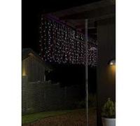Konstsmide 3674-503 Décoration de Noël Rideau Lumineux Acrylique Multicolore