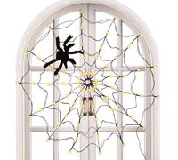 Guirlande Lumineuse Toile d'Araignée Halloween Éclairage Effrayant Étanche