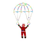 Guirlande Lumineuse USB de Noël à Faire soi-même, avec Parachute et Père Noël, Lampe extérieure étanche for Porche, Jardin, fête(Colorful Light)