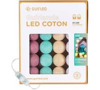 Guirlande lumineuse - Veilleuse bébé - 24 boules - 2,4m - USB rechargeable - 3 intensités
