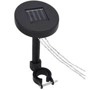 vidaXL Guirlande lumineuse Pavillon LED Solaire Blanc et noir Extérieur