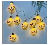 Guirlande Lumineuse Vintage Noël 2m - 10 Ampoules Boule à Neige LED - Décoration Maison Intérieur/Extérieur - 2 Modes