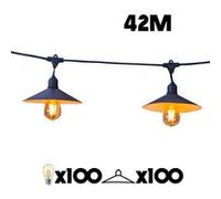 Guirlande lumineuse VINTY LIGHT CONNECTABLE Noir Acier 42M