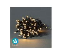 Nedis SmartLife - LED Décorative - Corde - Blanc Chaud - 400 LED's - Intérieur et Extérieur - 7 Motifs de Mouvement - 20 m - Android/IOS