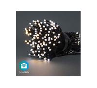 NEDIS Guirlande lumineuse wi-fi intelligente à led blanc chaud à froid 200 led's 20m android / ios Blanc chaud G