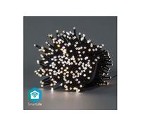 Guirlande lumineuse wi-fi intelligente à led blanc chaud à froid 400 led's 20m android / ios