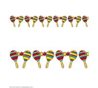 W WIDMANN MILANO Party Fashion Guirlande Maracas Mexique 3 mètres - Rouge - Taille Unique