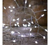 Guirlande micro led grappe 9m blanc pur
