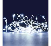 Guirlande mirco-led super brillante blanc pur - 10m - Guirlande 100 led très lumineuses - 8 fonctions animées. Intérieur et extérieur. Illumination Noël