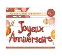 Guirlande Mots Anniv Terracotta