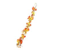 Guirlande murale de récolte avec arrangement de citrouilles de tournesol | Décoration de vigne pour vitrine de magasin