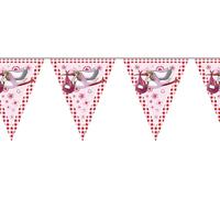 Guirlande Naissance Décoration Cigogne rose 600x27cm
