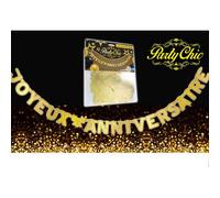 Guirlande - NO NAME - Anniversaire - 2,80 m - Couleur Or - Carton