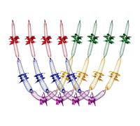 Guirlande Noël Métallisée 4 Pièces Extensibles Décor Plafond Rétro Hiver | Décorations Suspendables De Noël Pour fête d'anniversaire mariage remise de diplôme retrouvailles EVJF chambre