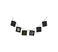 Atmosphera - Guirlande Noire 6 Photos à suspendre modèle Flower - 96 cm Noir