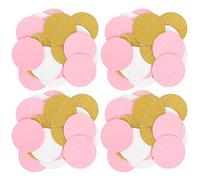 Guirlande Papier 4pcs, Décoration Suspendue, Formes Variées - Élégante et Résistante, Idéale pour Anniversaire, Mariage et Saint - Valentin (Autour)