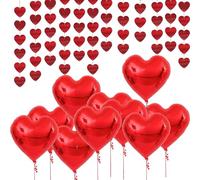 Guirlande Papier Coeur Deco,Guirlande de Coeurs et Ballons pour la Saint Valentin - Décoration Romantique, Robuste et Prête à l'emploi pour Toutes Célébrations d'Amour