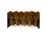 Guirlande papier marron zinnia 15cm x 4m - Marron - Taille Unique