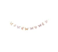 Guirlande Papillon Papier Rose Pastel 10 cm x 1,5 m - Rose