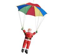 Guirlande Parachute - 50 Cm Éclairage De Noël | Jouet Père Noël Parachutiste - Jouet en Tissu Fantaisiste pour Décoration De Noëls | Décoration Polyvalente pour Enfant, Fêtes, Mariages Saint-Valentin