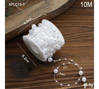 Guirlande Perles Blanches 5M Décoration Mariage pour fête Guirlande(Irregular 10M)