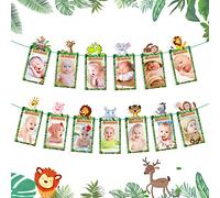 Guirlande photo 1er anniversaire Wild One 1er anniversaire jeune décoration garçon 1er anniversaire guirlande safari photo bannière bébé jalon guirlande suspendue photo décoration murale pour 1er