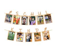 Guirlande photo, décoration de rentrée des classes, guirlande photo en papier kraft, décoration murale à suspendre pour écolier, garçons et filles, rentrée scolaire, décoration de rentrée scolaire