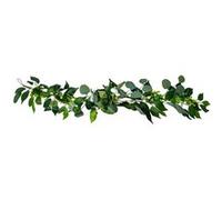 guirlande pivoines laurier eucalyptus 1.4m - artifetes 79011 Vert G