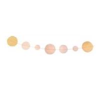 Guirlande Pois Or En Lokta - Naturelle - 1.80m de long G